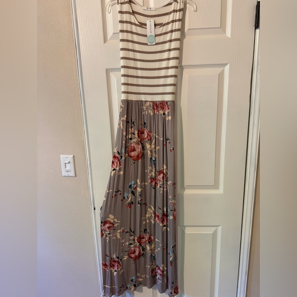 Tan and Cream Sundress
